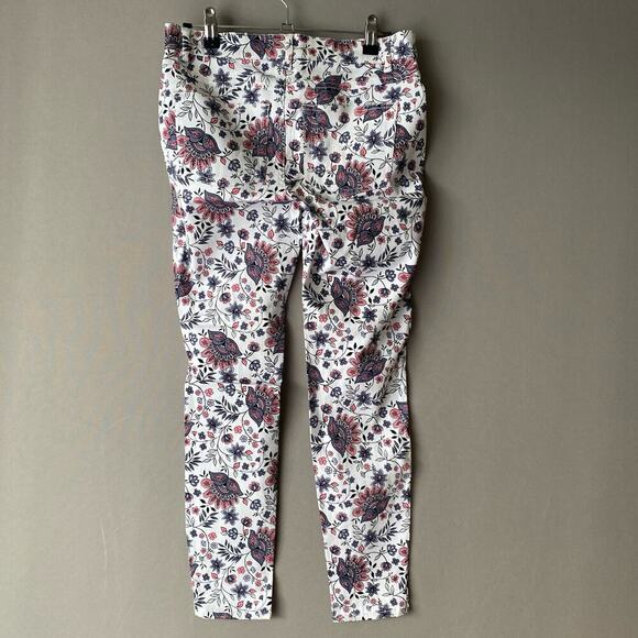 Kensie‎ sz 4 white pink floral boho pants - Picture 6 of 8
